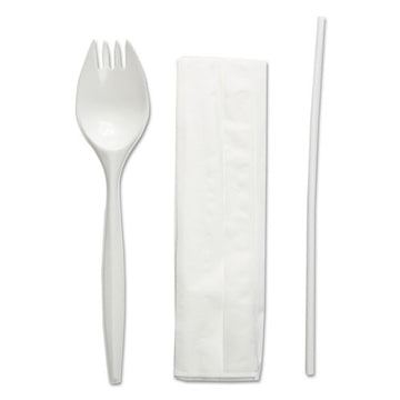 Boardwalk® School Cutlery Kit, Napkin-spork-straw, White, 1000-carton freeshipping - TVN Wholesale